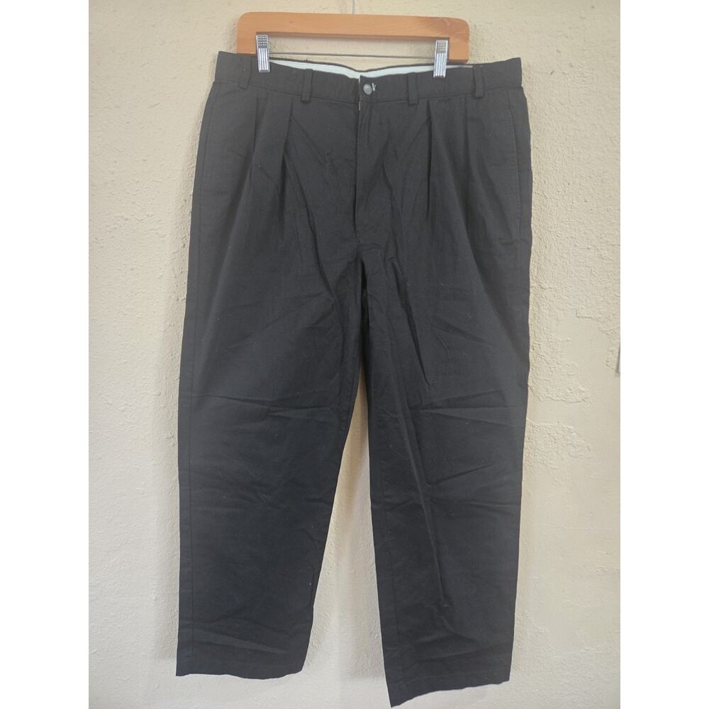 Lacoste Men's Khaki Dress Pants, Black, Size 38x30